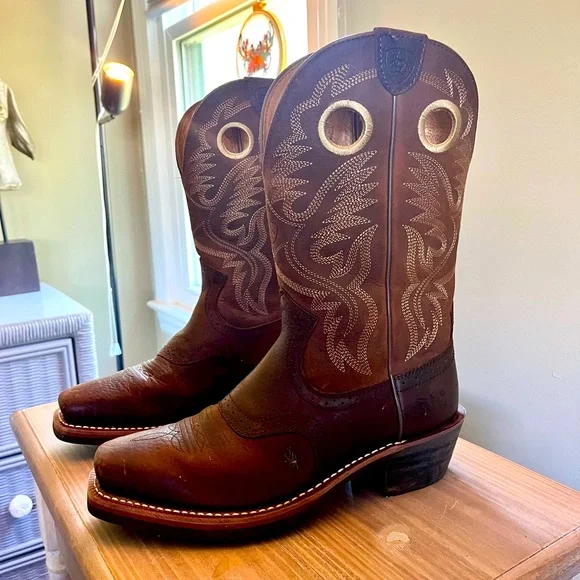 Men’s Ariat Heritage Roughstock Western Boot Size 8EE Ariat Heritage Roughstock Boot – Rustic Soul main image 4